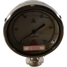 1217057 Anderson Instruments 4-1/2ftft Pressure Gage 0-100 Psi 0-6.8 Bar Liquid Fi