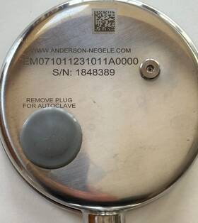 071011231011a0000 Anderson-negele Life Sciences Series 0-100 Psi Pressure Gauge