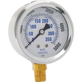 99019120 Apache 2.5 Inch 5000 Psi Glycerine Filled Pressure Gauge