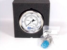 A-17256-a Ariel Compressor Pressure Gauge 3000psi Back Mount