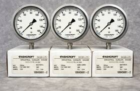 10-1008-sl-02l-160 Ashcroft 1008 Pressure Gauge 4 Inch 1/4 Npt 160 Psi Ss Glycerin Filled Bottom Mount