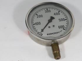 10-1008-sl-02l-600 Ashcroft 10-1008-sl-02l-600# Glycerine Pressure Gauge 0-600 Psi Cos Dmg Used