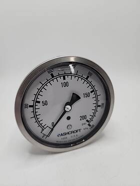 1008al-02b-100 Ashcroft 1008 Pressure Gauge