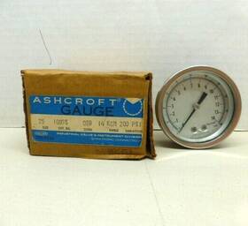 1009s-02b Ashcroft Pressure Gauge 200 Psi 1009s 02b New