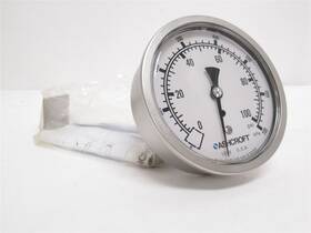 101008s100 Ashcroft 225452 New-no Box Liquid Fill Pressure Gauge 0-100psi
