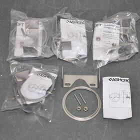 101a164-09 Ashcroft 5 U-clamp And Bracket Sets For 2-1/2 Inch Dial Gauge 1/4 Stud