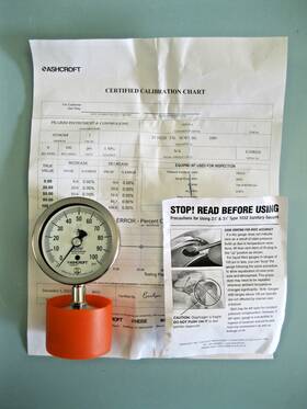 Xc4llsg Ashcroft 1032s New Duralife 1032 Sanitary Diaphragm Gauge 100 Psi 1-1/2 Inch Tri-clamp H12