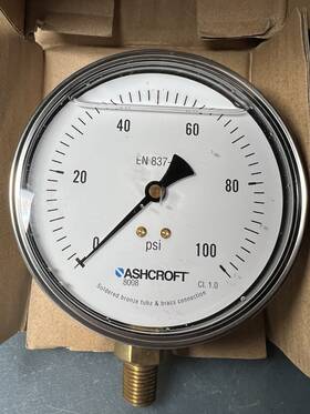 108008a4g02lp0j100 Ashcroft 108008a4g02lp0j100# Liquid Filled High-accuracy Pressure Gauge 8008