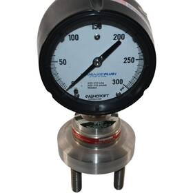 1245b5 Ashcroft 4.5 Duragauge Plus 0-300 Psi 316ss With Pic 1ftft 300# Rf Diaphragm Seal