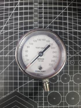 15-f2t1r-40-1 Ashcroft 15-f2t1r 300psi Test Pressure Gauge - 0-300 Psi 3 Inch /