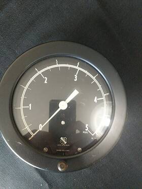1ja04475 Ashcroft New Large 5 Psig In H.g Pressure Gauge 0-5 Psi 7-1/2 Inch Face 051