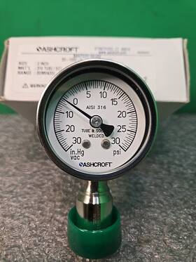20-1032-s-75l-30imv Ashcroft 20-1032-s-75l-30imv&30# Sanitary Pressure Guage 2 Inch 201032s75lmv&30#