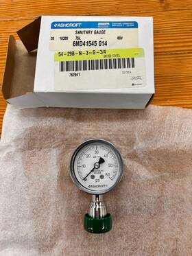 201032s75l60 Ashcroft 201032s75l60# 20 1032s 75l 60# 2 Inch Dial 0-60 Psi Range Pressure Gauge 0.75 Tc