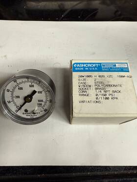 20w1005h Ashcroft 02l 2 Inch 160 Psi Pressure Gauge New
