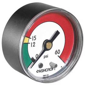 20w1005ph01b Ashcroft 60 Psi Commercial Pressure Gauge To 2 In Dial