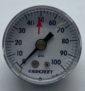 221-05 Ashcroft Pressure Gauge 0-100psi