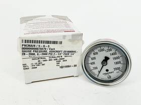 25-1009-02b-2000 Ashcroft 25-1009-02b-2000# New Pressure Gauge 0-2000psi 2.5 Inch Face 1/4 Npt