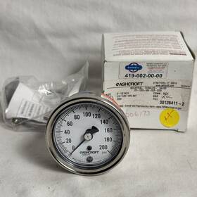 25-1009-aw-02b-200 Ashcroft 25-1009-aw-02b-200# Industrial Duralife Gauge 2-1/2 Inch 0-200 Psi