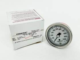 25-1009-awl-028-1000 Ashcroft 25-1009-awl-028-1000# New Pressure Gauge 0-1000psi 2.5 Inch 1/4 Npt