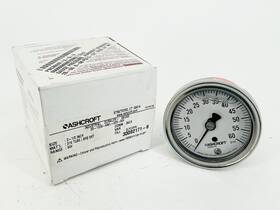 25-1009-awl-02b-60 Ashcroft 25-1009-awl-02b-60# New Pressure Gauge 0-60psi 2.5 Inch 1/4 Npt