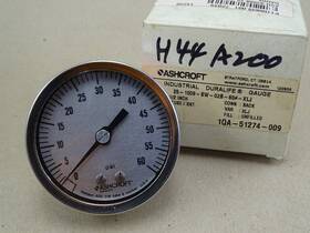 25-1009-sw-02b-60 Ashcroft 25-1009-sw-02b-60#-xlj 2.5 Inch Duralife Gauge 0-60 Psi 1/4 Npt