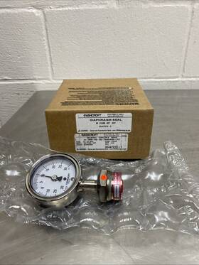 25-1009-sw-02l Ashcroft 25-1009-sw-02l/ 25310ss02txcf Pressure Gauge With Diaphragm Seal 0-30psi 2 1/2 Inch Dial