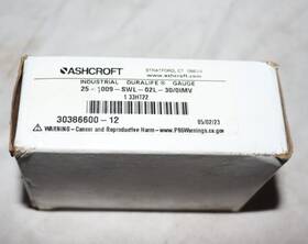 25-1009-swl-02l-30qimv Ashcroft New Vacuum Gauge 316 Tube