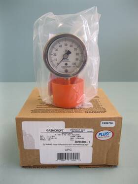 25-1032-s-15l-100 Ashcroft 25-1032-s-15l-100#-x4llnhsg New 1032 Sanitary Diaphragm Gauge 0-100 Psi 1-1/2 Inch Tri-clamp D2