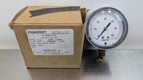 25-1490-a-02-60iw Ashcroft Pressure Gauge 60 I.w. 2-1/2 Inch