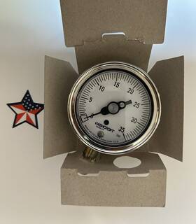25-1009-aw-02l-35br-xmp Ashcroft 251009aw02lxmp35br 35 Bar Pressure Gauge Analog
