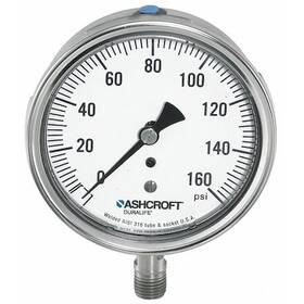 251009sw02l1500 Ashcroft 251009sw02l1500# Industrial Pressure Gauge To 1 500 Psi 2 1/2 In