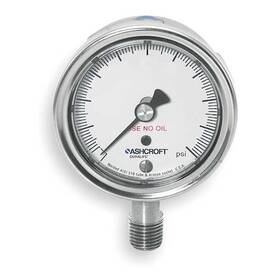 251009sw02lx6b1000 Ashcroft Industrial Pressure Gauge To 1 000 Psi 2 1/2 In
