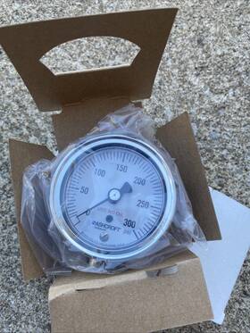 25-1009-sw-02l-300 Ashcroft 251009sw02lxb300 25-1009-sw-02l-300# Industrial Pressure Gauge Oxygen 2-1/2 Inch