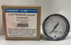 251490a02b5 Ashcroft 251490a02b5# 1 New Low Pressure Gauge 1490 2.5 Inch B/c 1/4 Npt 5#