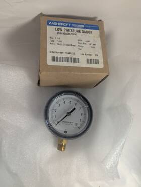 251490a02l10iw Ashcroft New Genuine Low Pressure Gauge 1/4 Inch Npt 0-10 2 1/2