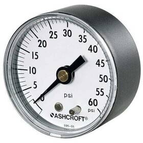 25w1005ph02b30 Ashcroft 25w1005ph02b30# Pressure Gauge To 30 Psi 1/4 In Mnpt Plastic