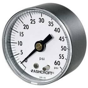 25w1005ph02b60 Ashcroft 25w1005ph02b60# Pressure Gauge To 60 Psi 1/4 In Mnpt Plastic