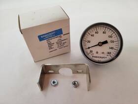 25w100th Ashcroft 02b Xuc Pressure Gauge Panel Mount 2-1/1 Inch 0-160 Psi 1/4 Npt