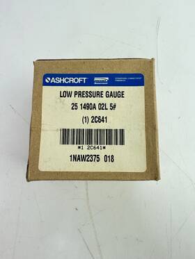 2c641 Ashcroft Low Pressure Gauge Nib