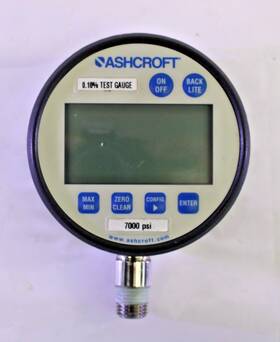 302086sd02l7000 Ashcroft 302086sd02l7000# Digital Test Gauge 7000 Psi For Parts/repair
