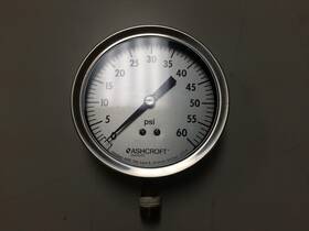 35-1009-awl-02l-60 Ashcroft Pressure Gauge - 60 Psi Size 3-1/2 Inch