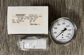 25-1009-sw-02b-1500 Ashcroft 35-1009-sw-02b-1500#-xuc Duralife Pressure Gauge 25-1009-sw-02b-1500#-xuc 1500psi 3-1/2 Inch Dial