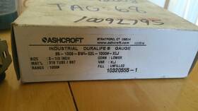 35-1009-swl-02l-1000 Ashcroft 35-1009-swl-02l-1000#-xlj Pressure Gauge 3-1/2in 0-1000psi 10320555-1