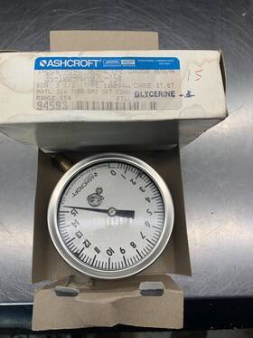 35-1009aw-02-15 Ashcroft 35-1009aw-02-15# Pressure Gauge 3.5 Inch Bottom Mount