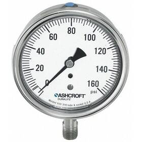 351009swl02l30 Ashcroft 351009swl02l30# Pressure Gauge To 30 Psi 1/4 In Mnpt Stainless