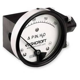 351132fd25sxcylm200iwd Ashcroft Pressure Gauge To 200 In H2o
