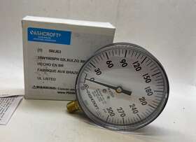35w1005ph02lxulzg300 Ashcroft 3-1/2 Inch Fire Sprinkler Pressure Gauge To 300 Psi Air / Water