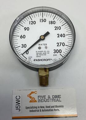 35wl005ph-02lxulzg Ashcroft 300# 3.5 Inch Pressure Gauge 0-300 Psi 1/4 Npt