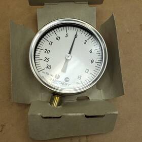 3ga53561-008 Ashcroft 3ga36351-008 2.5 Inch Stainless Pressure Vacuum Gauge Npt 30-0-15 New