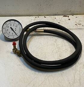 405-15 Ashcroft Pressure Gauge With Hose Attachment Max 400 Psi 2800 Kpa